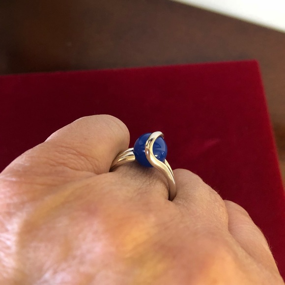 STERLING SILVER INTERCHANGEABLE MARBLE STONE RING - Picture 5 of 8